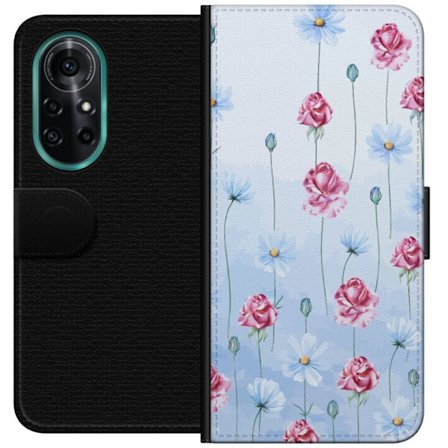 Kompatibelt Lommeboketui til Huawei nova 8 Pro Petal Reverie Sky Blue