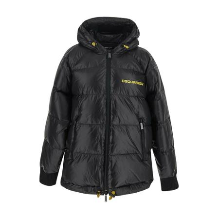 Dsquared2, Down Jackets Zwart, Heren, Maat:XL