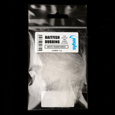 Baitfish Dubbing - White Transparent