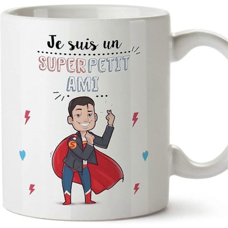 Kæreste krus på fransk Super Famille Sjov Gave Keramisk 11oz Krus Design 549