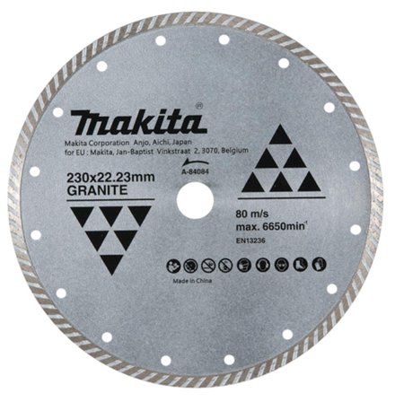 Makita A-84084 Diamantskæreskive 230x22,23 mm, tør, granit, Maskintilbehør & forbrugsvarer