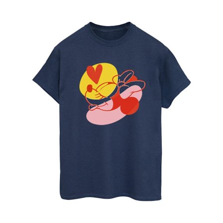 Disney Dam/Kvinnor Minnie Mouse Tunga Hjärta Bomull Boyfriend