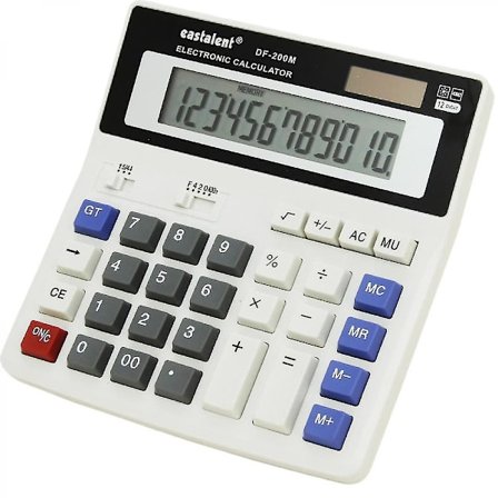 Stor tangentkalkylator Kontorskalkylator, 12-siffrig stor LCD-skärm, funktionselektronisk kalkylator