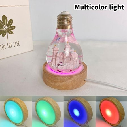 Nattljushållare Belysning Wood Led Light Base Massivträ LED