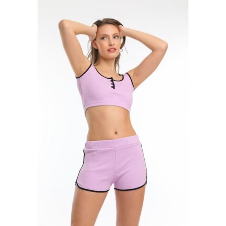 Träningsset dam -Träningskläder -Crop top och shorts set-fitness yoga klädesset
