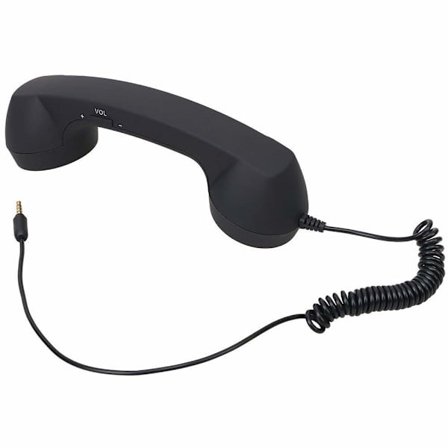 Retro telefon håndsæt Højttalertelefon Mikrofon håndsæt Headset til smartphones og mobiltelefoner Tablet PC, Retro ledningsforbundet telefon håndsæt
