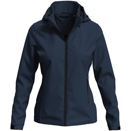 Stedman Dam/Dam Lux Hooded Soft Shell Jacka S Blå Midnatt