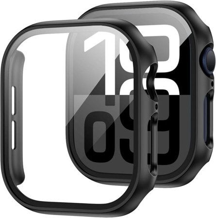 Tech-Protect Defense360 härdat glasfodral för Apple Watch 10 (42mm) - Svart