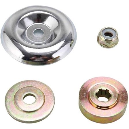 4 kpl:n terän laatikon mutterin kiinnityssarja, metallivaihteisto ruohonleikkuriin, Meta