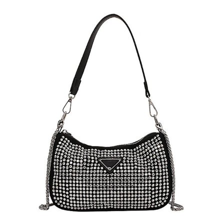 Fashion canvas enkel axelväska (grå)