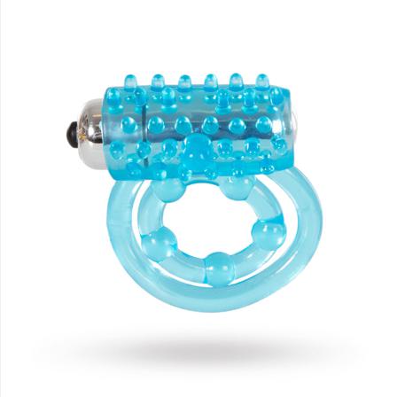 Jelly Penisring med Pigger og 10-Speed Bullet - Vuxen.no - Vibrerende penisring, vibrator, trangere vagina, sexstilling, klitoris, penis & sex.