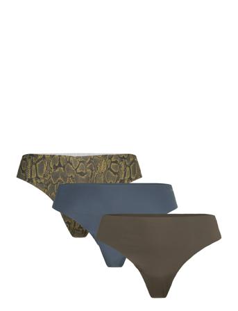 Performance Thong 3P Sport Sport Clothing Sport Underwear Sport Panties Multi/patterned Björn Borg