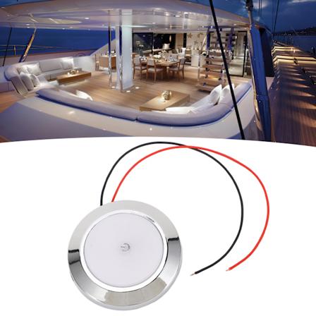2,8 tommers RV kuppellampe DC 12V LED interiørtaklamper med av/på berøringsbryter for bobiler og yachter