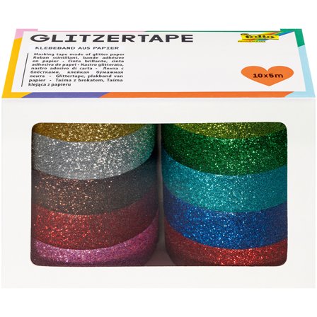 Folia Glitter-Tape 10-pack