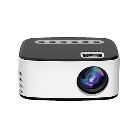 Bærbar HD LCD-projektor Mini-telefonsynkroniseringsskjermspeilprojektor