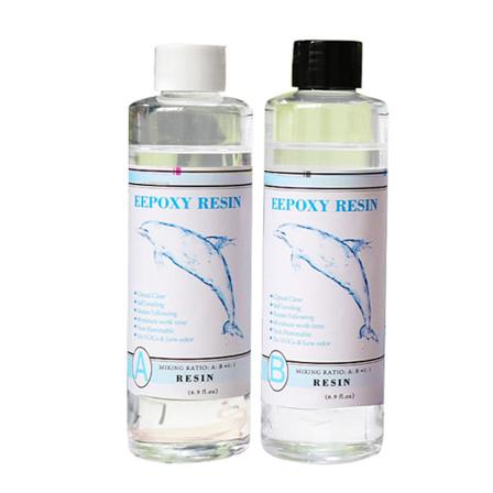 Epoxihartssats Kristallklar härdarsats Easy Mix gör-det-själv-tillbehör för konstgjutning av hartssmycken Nytt 200ml