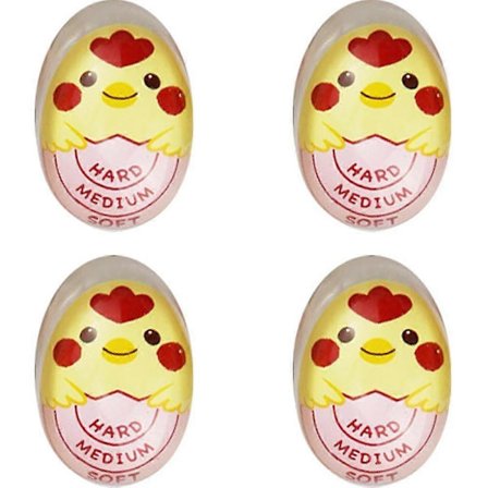 Sensitiv Hård Blød Kogt Farveskiftende Indikator Viser, Når Æg Er Klar (2 stk)