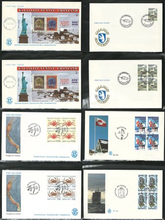 Grønland til 1990 - Samling med FDC i 6 album