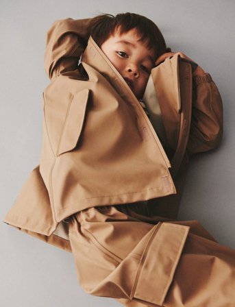 Wheat Rainwear Finley Long Jacket - Beige - 116