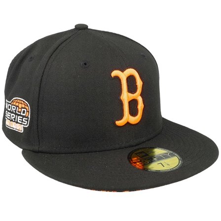 New Era - MLB Schwarz fitted Cap - Boston Red Sox 59FIFTY Summerpop Black/Orange Fitted @ Hatstore