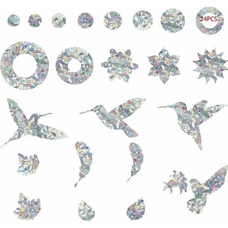 Fugle klistermærker Fugle kollision Anti-kollision Vindue klistermærker Glasdør Beskyttelse Silhuet Anti-kollision Vindue klistermærke for at undgå 