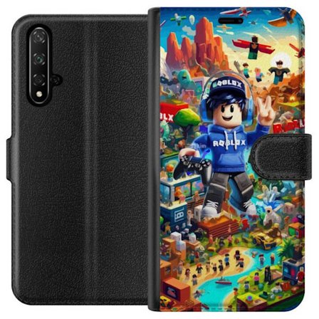 Kompatibelt Lommeboketui til Honor Honor 20 Stor detaljert Roblox-verden fylt med karakterer, eventyr og fargerike miljøer perfekt for lekent spillde