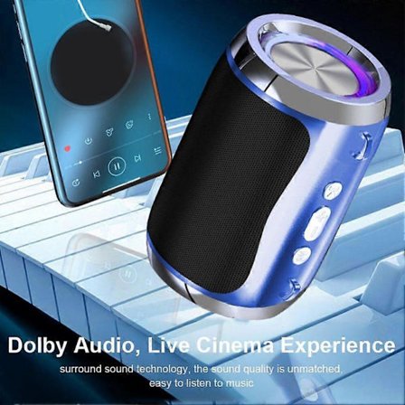 Portabel Cool Intelligent Röst Bluetooth Högtalare Utomhus Bluetooth Högtalare