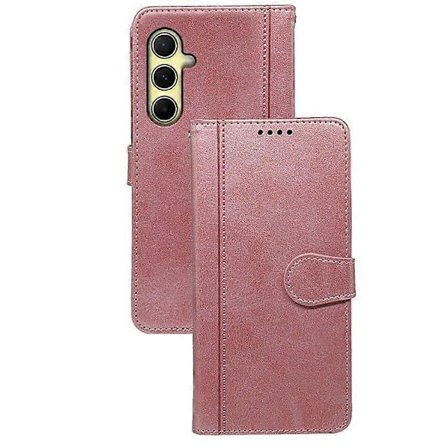 Til Samsung Galaxy A56 5G Etui Kalvetekstur Læder Stand Bog Stil Telefon Cover[HK]