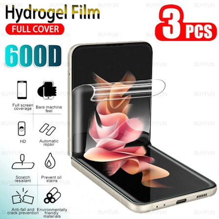 3 st Hydrogel film skärmskydd för Samsung Z Flip 3 6 7 Flip4 5G mjukt skyddsfilm Samsung Galaxy Flip5 Flip6 Flip7 HD Film