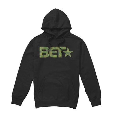 BET Herr Camo Logotyp Hoodie XXL Svart