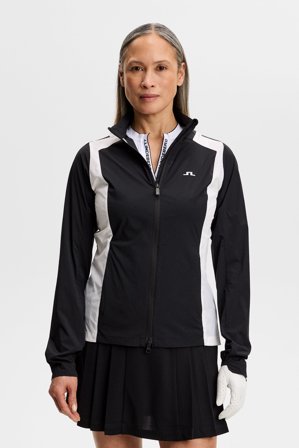 J.Lindeberg - Brooks Zip Packable Jacket - Golf - Black - Women - L
