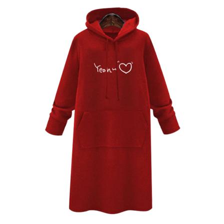 Hoodies Med Dragsko För Damer Med Långa Ärmar