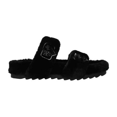Chiara Ferragni Collection, Double strap mules Czarny, Kobieta, Rozmiar: 39 EU