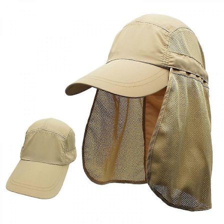 Connectyle miesten UV-aurinkohattu Safari-vaellushattu niskasuojalla Kalastushattu