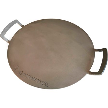 Gourmetstål Runt pizzastål med grepp, 33 cm. | Bakning > Pizzasten / Baksten > Pizzasten | Bagaren och Kocken