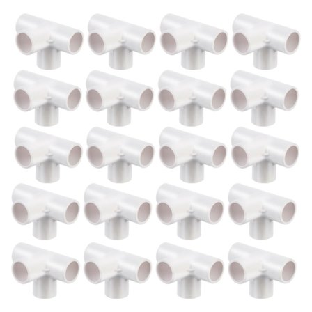 20 stk. 4-veis adapter rørledningskoblinger og vannrørskoblinger (Hvit 4 grensesnitt)