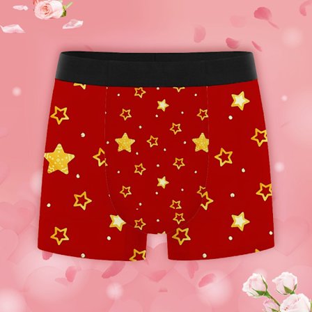 Casual Tryckta Herrkalsonger Stretch Boxers Elastisk Midja Fukttransporterande Snabbtorkande Design Perfekt Present till Honom på Jul och Födelsedag