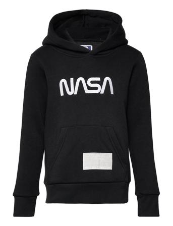 Jconasa Logo Sweat Hood Jnr Hettegenser Genser Svart Jack & J S