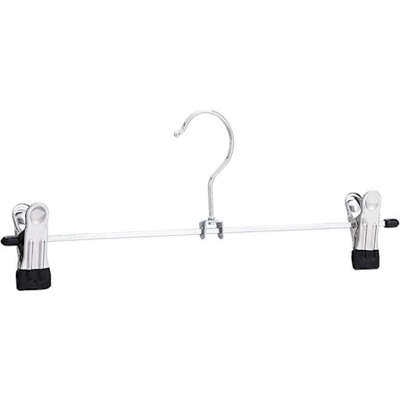 Metallklämmor för byxor och kjolar, 10-pack, krom