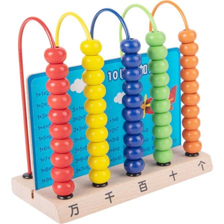 Puinen numerolaskuri tietokonekehys Vauvan syntymäpäivälahja Värikäs