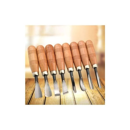 Håndlagde treskjæringskniver 8-delt treskjæringsverktøysett for grønnsaker og frukt Egnet for snekkerverktøy
