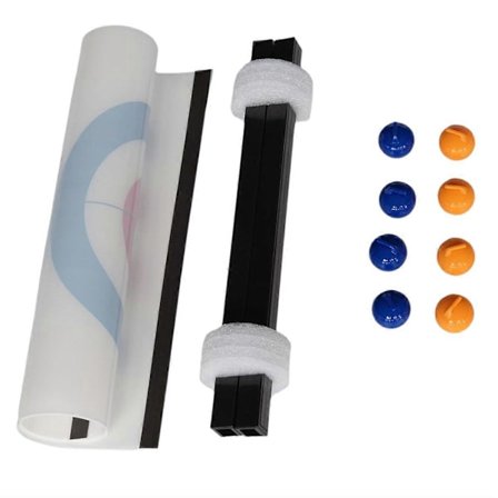 Bordcurling Spill Magnetisk Innendørs Brettspill med Åtte Steiner for Barn og Voksne