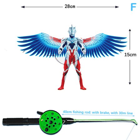 Drageflyvning Dragelegetøj Tegnefilm Sommerfuglesvaler Eagle Drage W/Ha