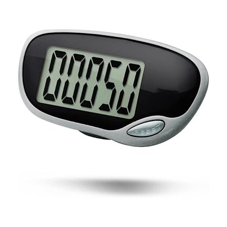 Skritteller for gange, nøyaktig skritteller med stor skjerm og belteklips for kvinner, barn og eldre