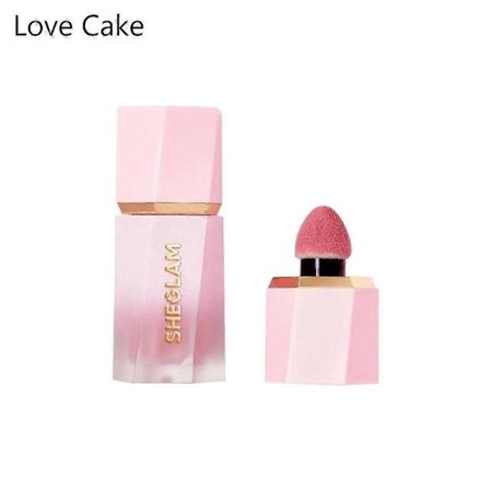 Cujmh Love Cake Flydende Blush, Mat Creme Blush for Naturligt Langvarigt Kind Makeup Look