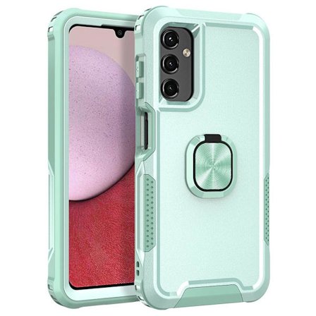 SKALO Samsung A54 5G Armor Hybridi metallirengas kuori - Turkoosi