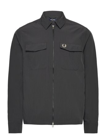 Fred Perry Zip Through Overshirt - Grey - L