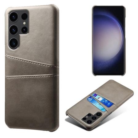 Till Samsung Galaxy S24 Ultra Skal med 2 kortplatser grå