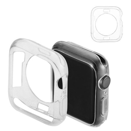 Apple Watch Series 5 44mm simple silikon fodral - transparent
