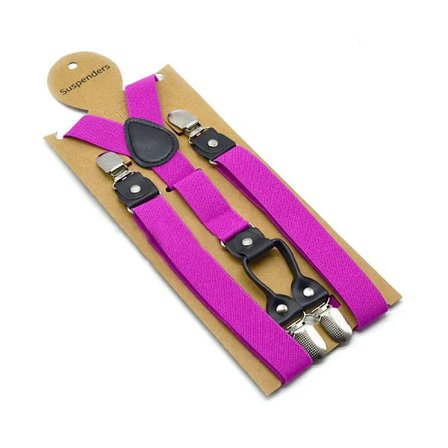 120 cm Svarta Hängslen för Män Justerbara Elastiska Herrhängslen med 4 Clips